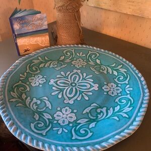 Elegant Blue Decorative Party Platter